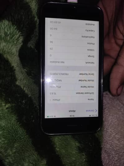 I phone 6s 64 gb finger ma software problem ha