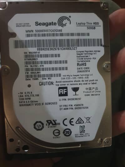 500 gb hard disk 100 health 7200rpm