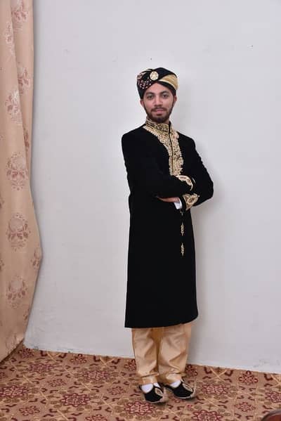 Sherwani in Black Colour
