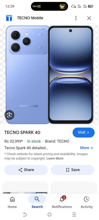 TecnO spark 40
