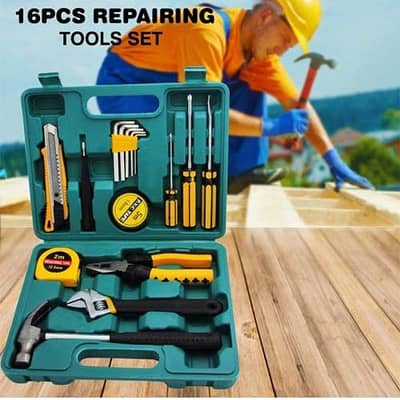 Buy the Best Quality 16pcs Professional Tool Kit Home Repair in Pak