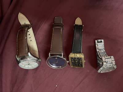 Four Vintage quartz watches for sale working condition check below