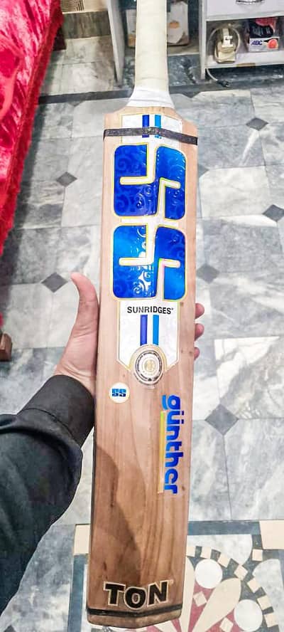 SS used cricket bat original English willow bat with 10+ grains