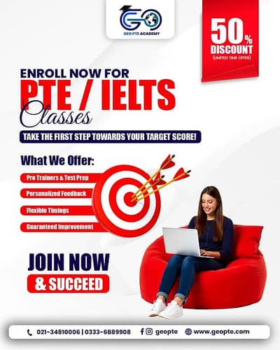 Professional PTE & IELTS Coaching – Achieve 80+ Scores