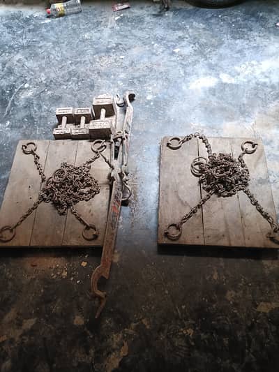 Traditional wooden weighing scale - contact number: 03304346382