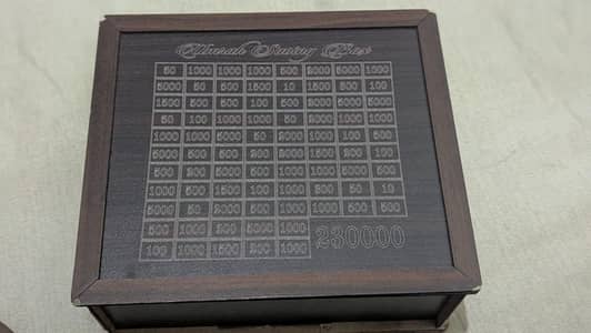 Umrah Saving Box | Wooden Money Box with Saving Tracker