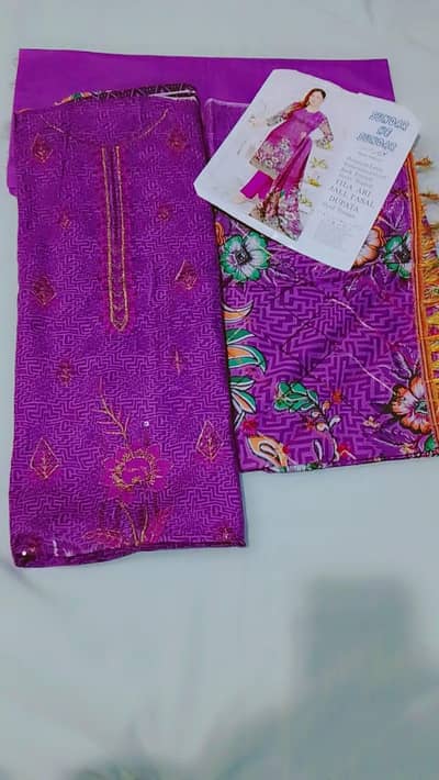 3 PCS UNSTITCHED BRANDED SUITS AVAILABLE