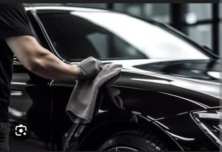 car interior cleaning with ribbon polish available at your door step