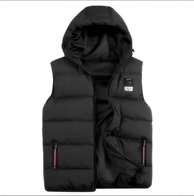 1 Pc Boy's Polyester Plain Sleeveless Jacket