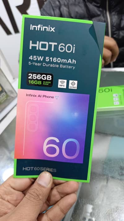 INFINIX HOT 60I 8/256 BOX PACK ALL COLORS AVAILABLE HERE