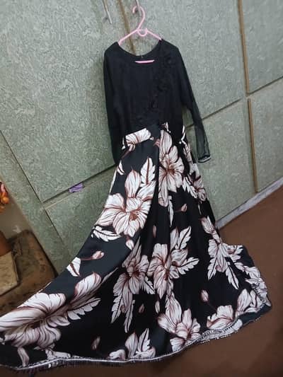 stiched silk Maxi 3pc