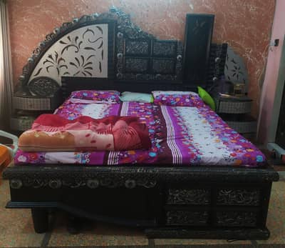 Bed and dressing table