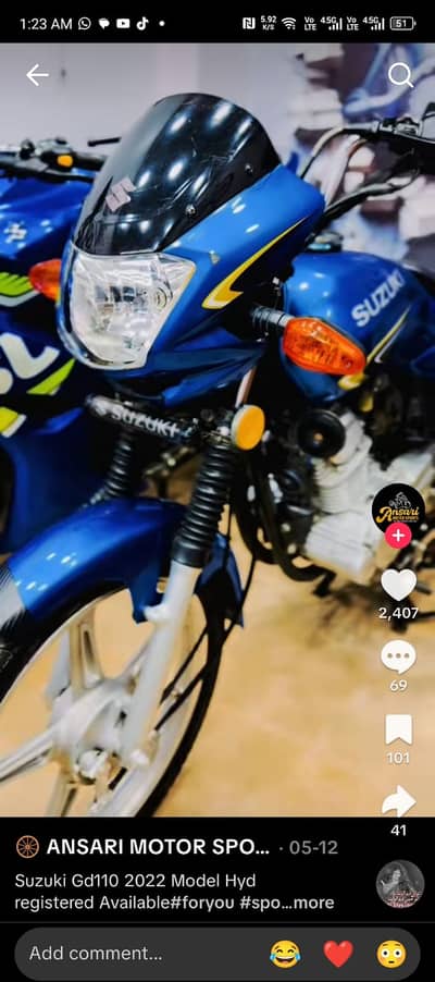 Suzuki GD 110 Urgent For Sale | Suzuki In Bikes | Total Genuine