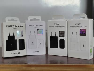 SAMSUNG 25W & 45W SUPER FAST ORIGINAL CHARGERS AVAILABLE