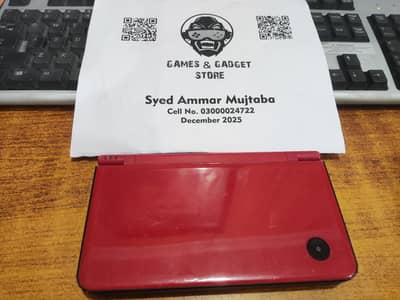 Nintendo DSi XL Jailbroken in Mint Condition - Red & Black - COD -