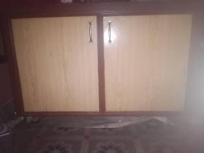 wooden storage cabinet