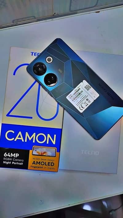 Tecno Camon 20 PTA Approved 8=256 GB Memory