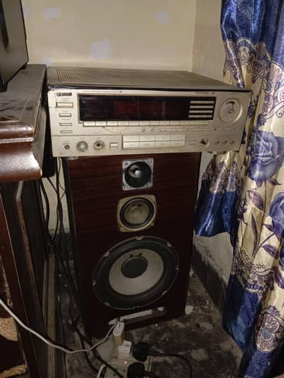 Teac Amplifire with  two 10 inch Sony subwoofer deep base