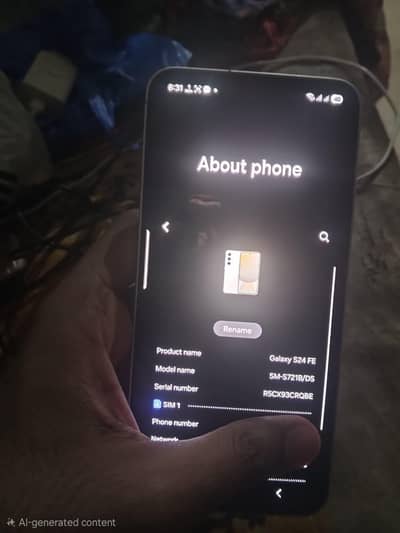 Samsung s24fe official pta approved 8 256 complete box