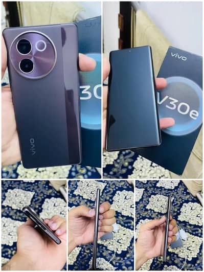 Vivo V30e (8/256) with Complete Box Lush Condition All oky