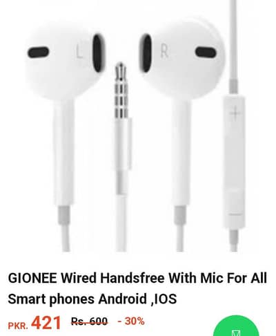 Gionee hand free original