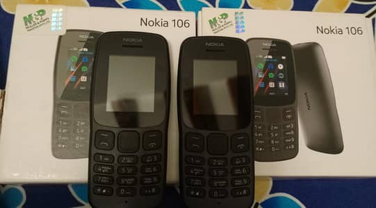 Nokia 106, two mobile sets