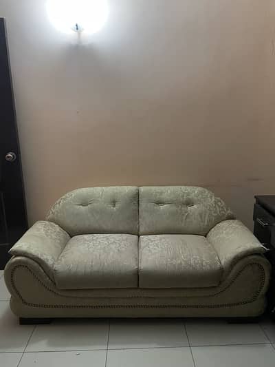 Creamy Off White 2 Seater Sofa