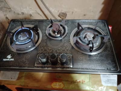 3 burner automatic stove