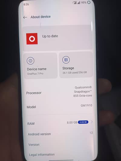 oneplus 7 pro dual  c*p*i*d  approved 8gb 256gb