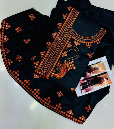 Embirorded dress/unstitched dress /New  winter collection arrivel