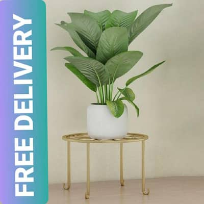 Modern Metal Plant Stand, Indoor Outdoor Flower Display Rack Free