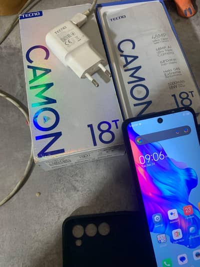 tecno camon 18t 6gb 128gb with complete box 0319/69/49/530