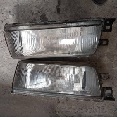 88 corolla front and back head lights genuine