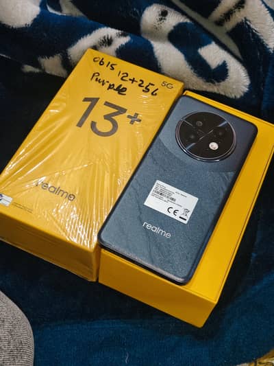 realme 13+ full box 12gb256gb purple color full box best for PUBG love