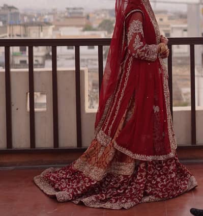 Bridal farshi lehnga and Maxi