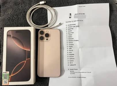 iphone 16 Pro Max Mobile with Full Box condition ok