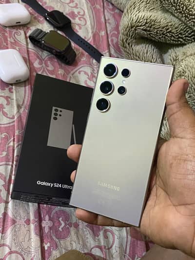 Samsung s24 ultra 12/256Gb Non Pta Dual physical sim time 4 month