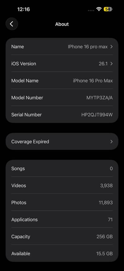 I phone 16 pro max 256 GB desert titanium with box non PTA