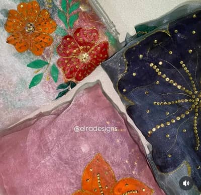 Unique Hand-Painted Dupatta - Best Quality