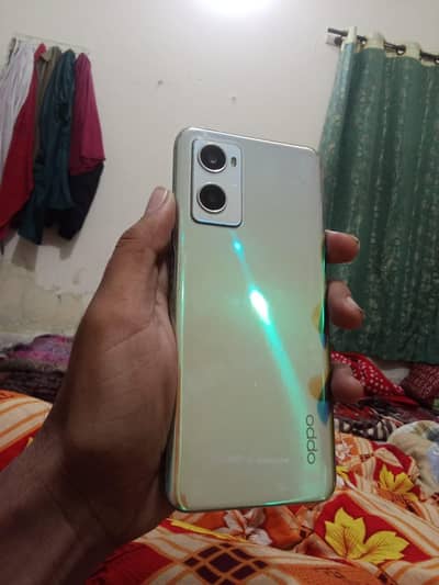 Oppo A96 mobile good condition 8/128 MN ha with original charger