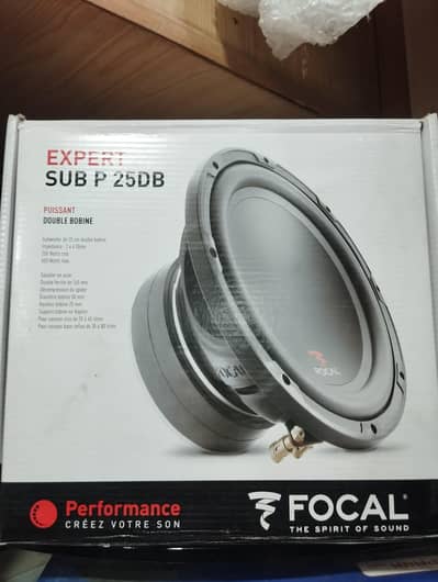 Expert Focal. 10" 25cm subwoofer. 0321.4657659