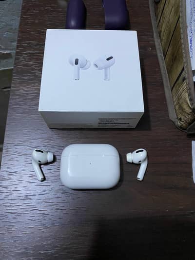 Airpods Pro 1st Gen with Box and Hard Cover - 1 works