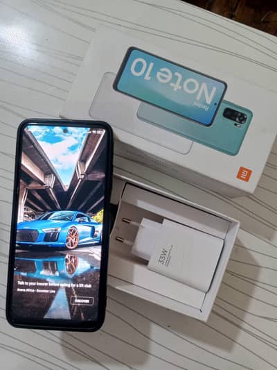 Redmi Not 10 Full Box Lush Condition 10by10 Urgent Sell