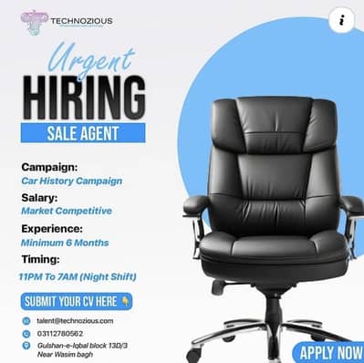 Urgent need sale agent