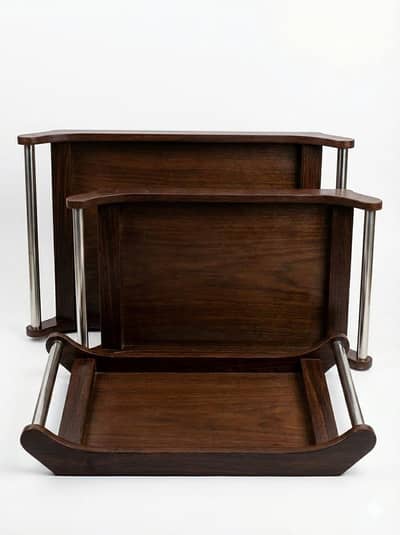 wooden trays 3piece in set