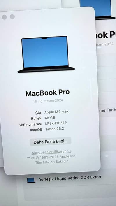 MacBook M4 Max 16”48/1tb only 5cycles used
