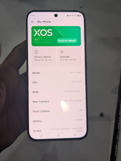 Infinix hot 60 pro plus available device 8)256 gb