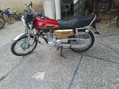 Honda cg 125 SE gold red 2024 model