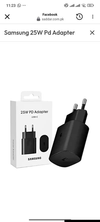 Samsung orignal 25 w charger