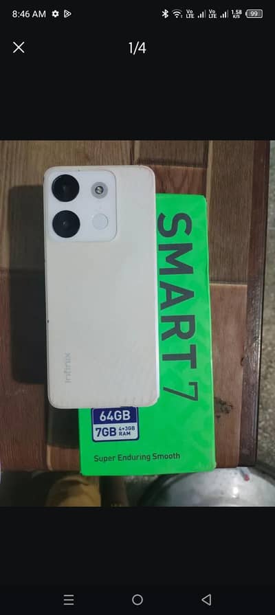 Infinix smart 7 4+3/64